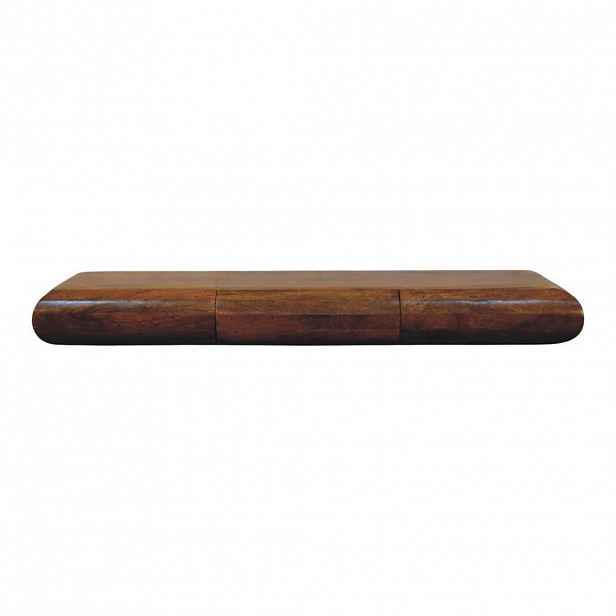 Artisan Furniture PŘÍBORNÍK s povrchovou úpravou v barvě jantaru, 4 dvířka, 6 vnitřních polic, pražená hnědá.
