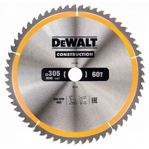 Dewalt Kotouč 305 MM Na Dřevo DWS780 D27107 D27113