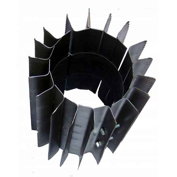 Radiátor výměník tepla ⌀ 160 mm/výška 500 mm, nasazovací a kroucený
