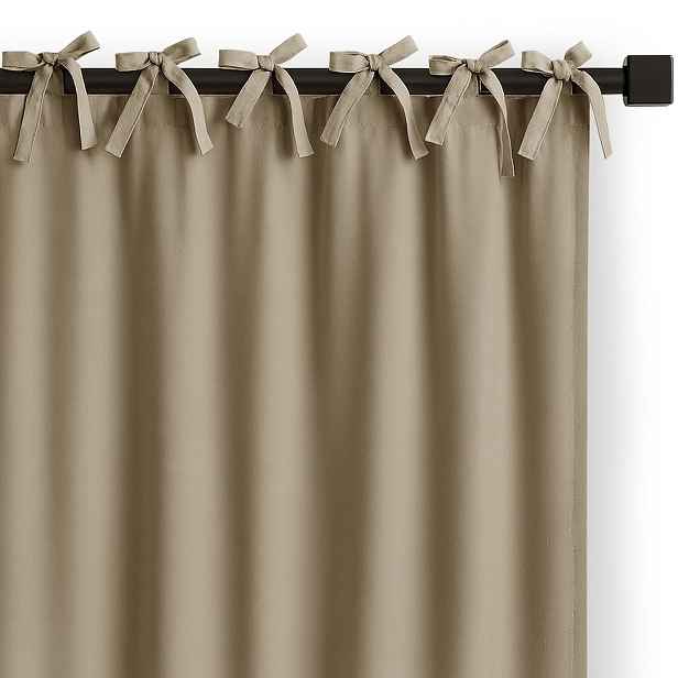 Restilo Závěs Carli s designovými poutky 140x250 cm béžový, velikost 140x250
