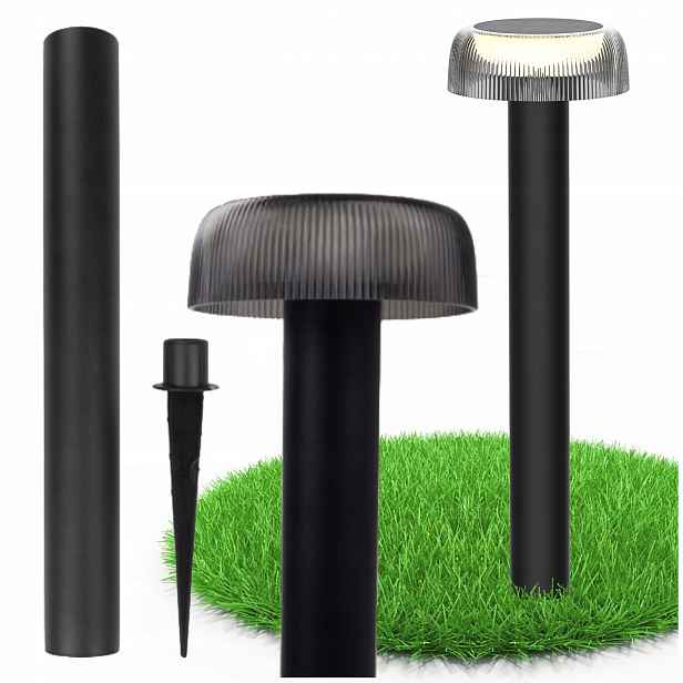 Solární Zahradní Led Osvětlovací Sloupek 2v1 SSO-7BD IP44 4000K Usb