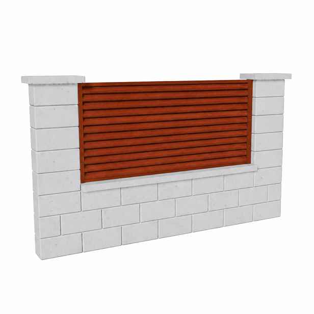 Výplň plotová DEKMETAL RAZZO 7DSAA light wood