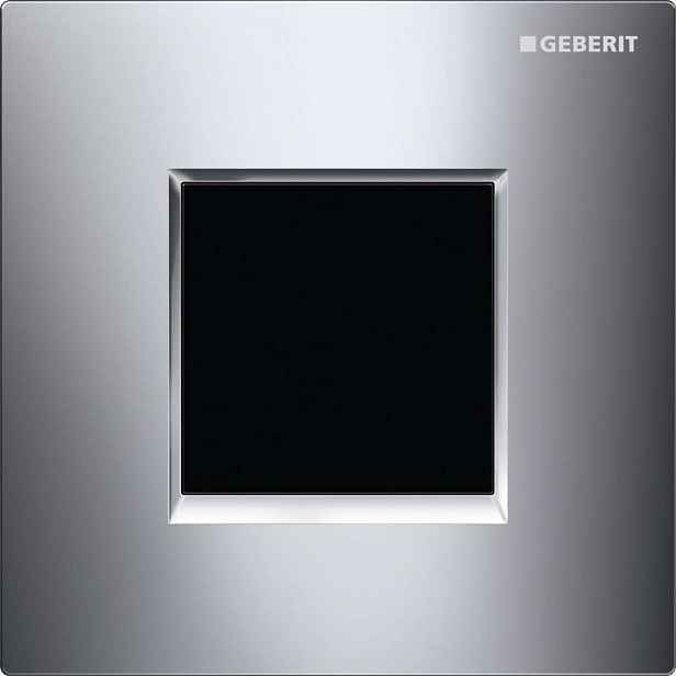 Geberit - Elektronické ovládání splachování pisoárů Typ 30, síťové napájení, lesklý chrom 116.027.KH.1