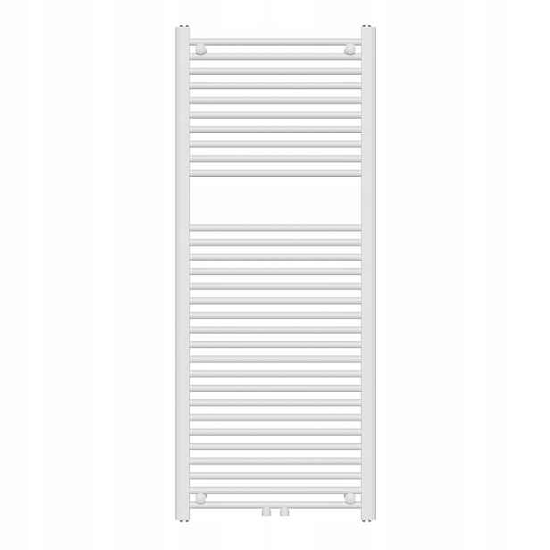 Koupelnový radiátor Jednoduchý, Žebříkový, Vysoký 1350x550 mm Výkon 600 W Bílý