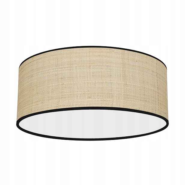 Stropní Svítidlo stropní ratanový krémový kulatý 40 cm do boho ložnice Milagro