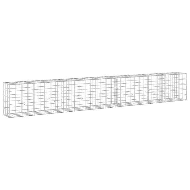 vidaXL Gabion s drátem 3,5 mm a síťkou 10x10 cm 350x30x50 cm