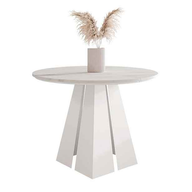 Idohome JÍDELNÍ STŮL FORTE rozkládací 120/76 cm, bílý / Bianco (bílý)