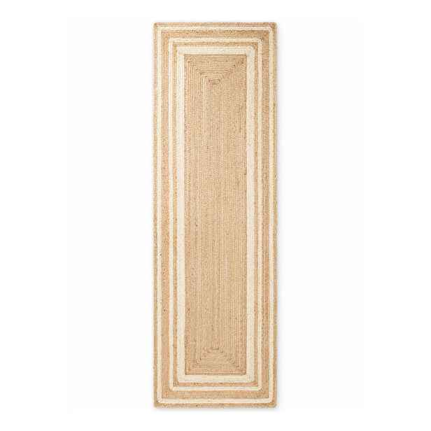 Krémový/v přírodní barvě oboustranný/ručně tkaný jutový běhoun 80x250 cm Looma – Hanse Home