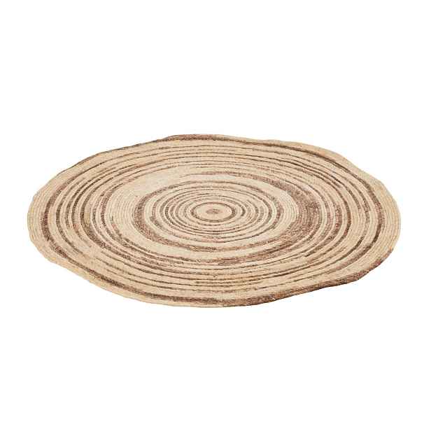 Přírodně-hnědý kulatý koberec Mais - Ø 79 cm J-Line by Jolipa