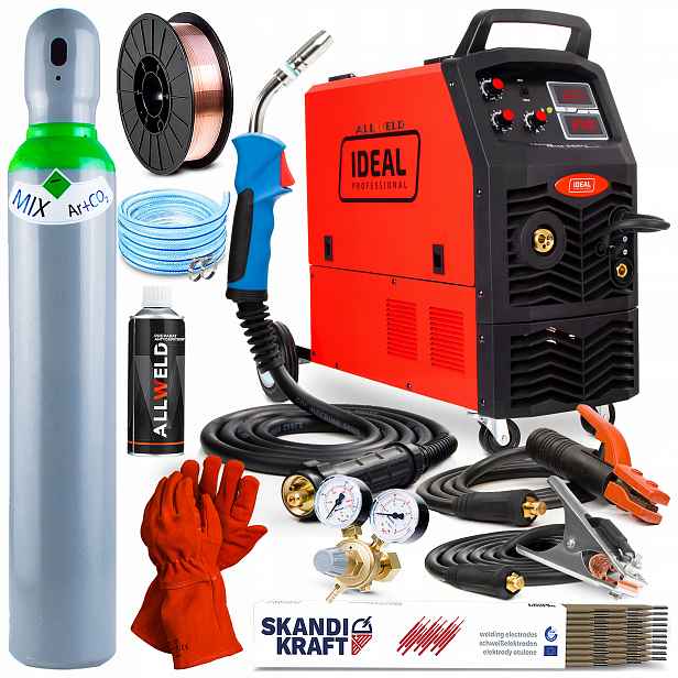 Svařovací Stroj Migomat Ideal Tecno Mig 255 Mag Mma Flux 250A 230V 400V Igbt Alu