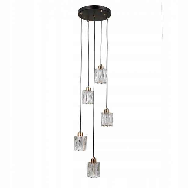 Torno PND-40813-5R-BK-HBR Elegantní závěsná lampa