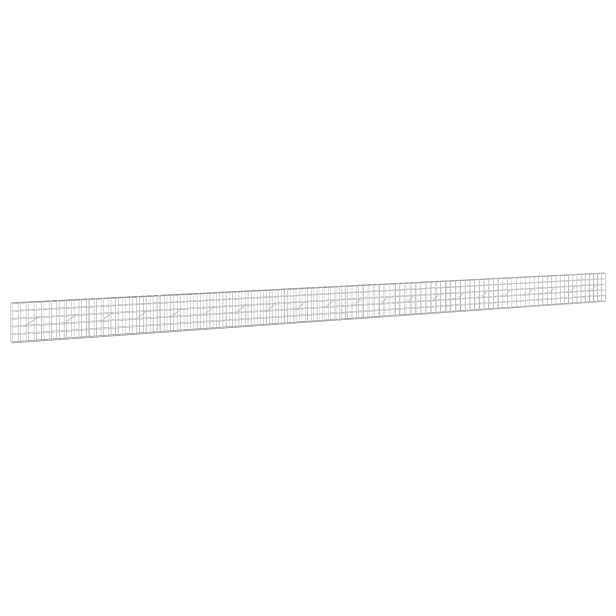 vidaXL Gabion s drátem 3,5 mm a síťkou 10x10 cm 1050x10x50 cm