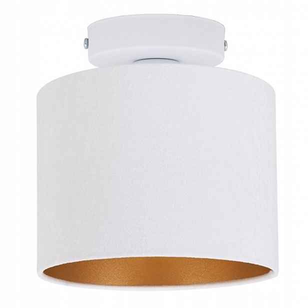 Klasická Stropní Lampa Stropní Svítidlo Semišová Gold Led E27 Stínidlo Zlaté