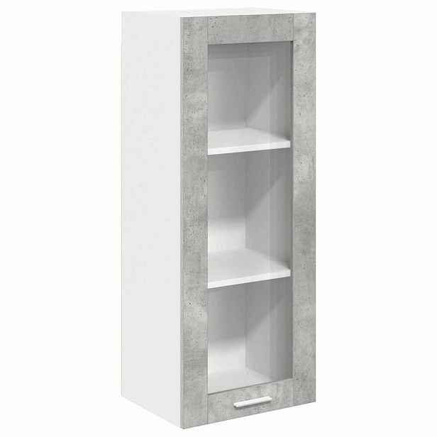vidaXL Závěsná skříňka Betonově šedá 40 x 31 x 100 cm Kompozitní dřevo