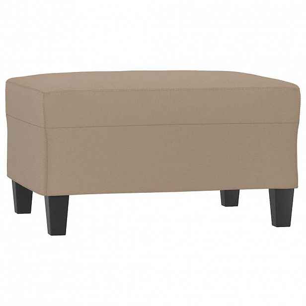 vidaXL Podnožka cappuccino 70x55x41 cm umělá kůže