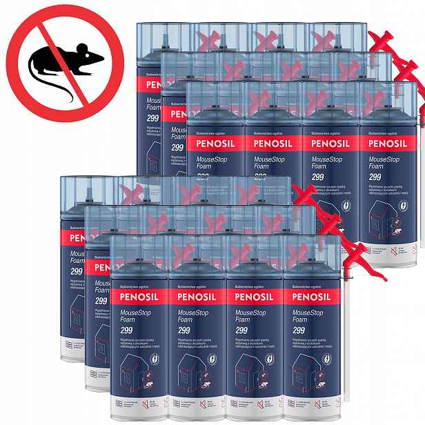 24 x pěna Kuny Myši Stop proti hlodavcům myším kunám škůdcům Penosil