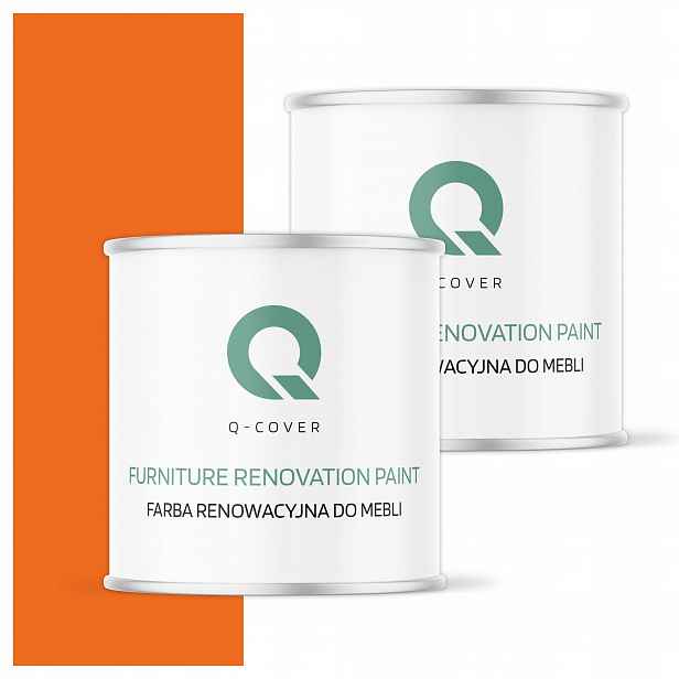 Barva pro renovaci dřevěného nábytku Ozdobná červená oranžová 2008 Mat 2,5L