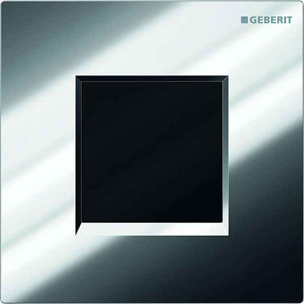 Geberit - Elektronické ovládání splachování pisoárů Typ 30, bateriové napájení, lesklý chrom 116.037.KH.1