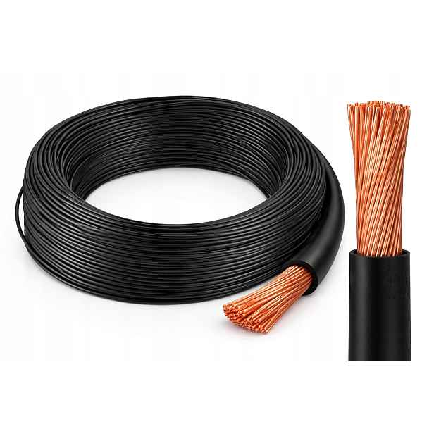 Kabel kabel jednožilový Lgy 70 mm2 černý 1x70 měděný Polský 1 m