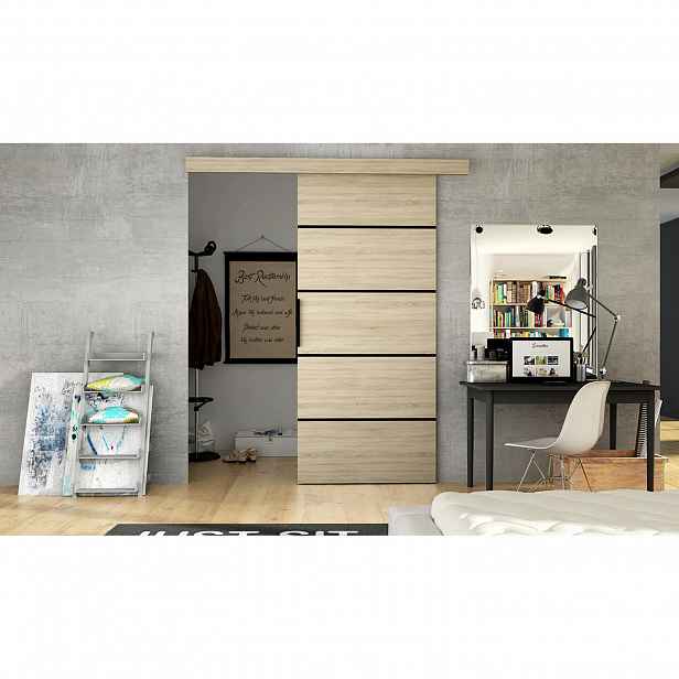 Posuvné dveře ILAS 6 - šířka 86 cm, dub sonoma