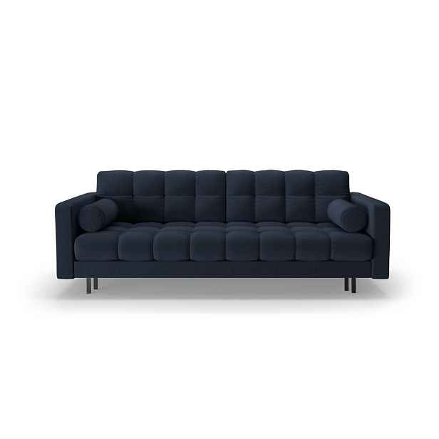 Tmavě modrá rozkládací/s úložným prostorem pohovka 222 cm Bali – Cosmopolitan Design