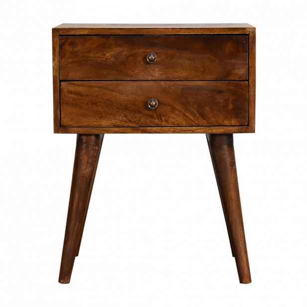 Artisan Furniture NOČNÍ STOLEK Ariella, kaštanově hnědý