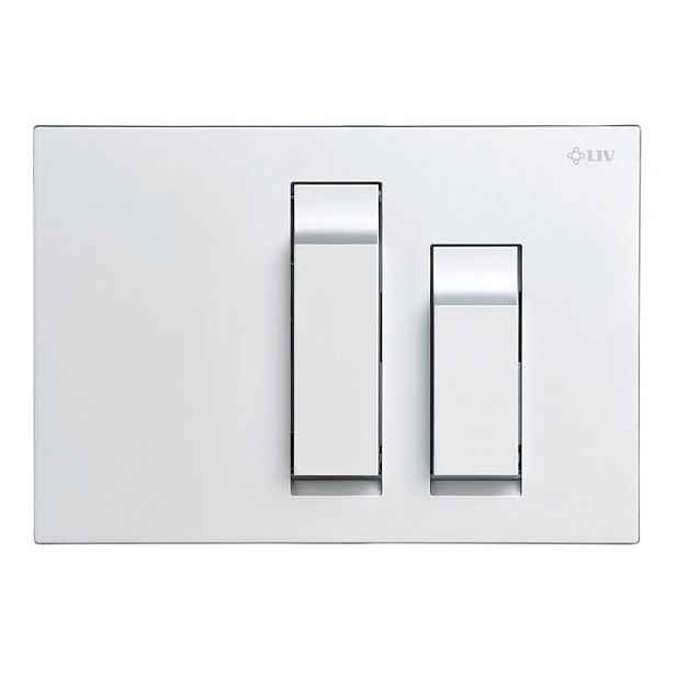 Liv-Fluidmaster Liv Key matný chrom 620457 - Ovládací tlačítko pro dvojité splachování - plast
