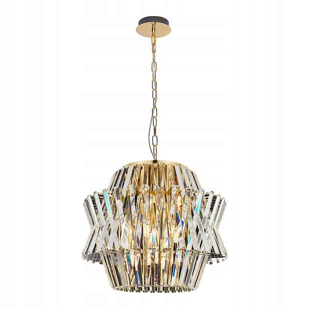 MiLAGRO Lustr Crown Gold 12Xe14 Lampa Osvětlení Interiéru Design