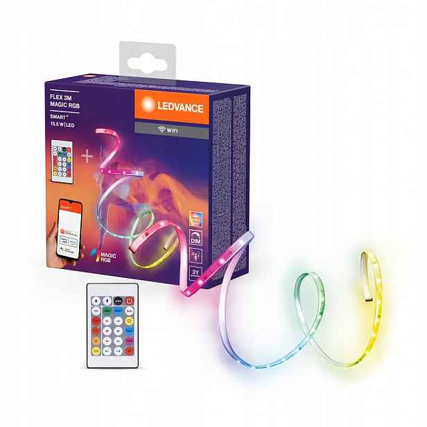 Pásek Led 15.5W Rgb Dálkový Ovladač stmívatelný 3 m Smart+ WiFi Flex Ledvance