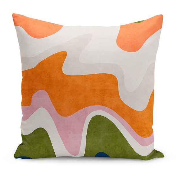Povlak na polštář 43x43 cm Squiggly Orange – Mila Home