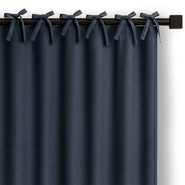 Restilo Závěs Carli s designovými poutky 140x250 cm indigo, velikost 140x250