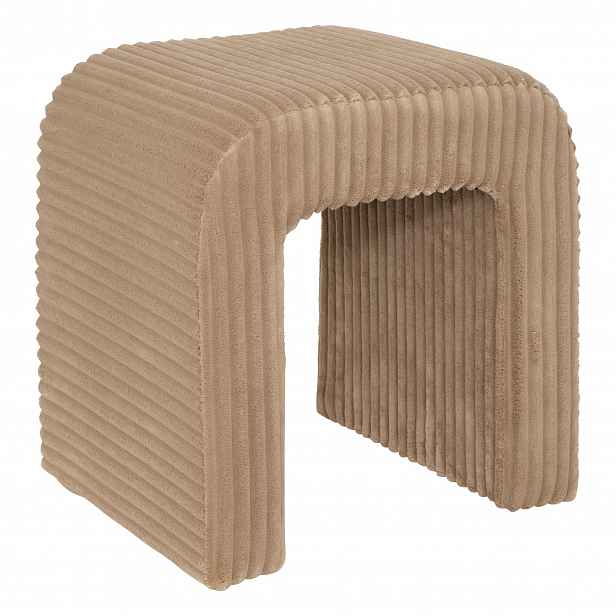 Stolička oblouk z manšestru Sevi, výška 43 cm