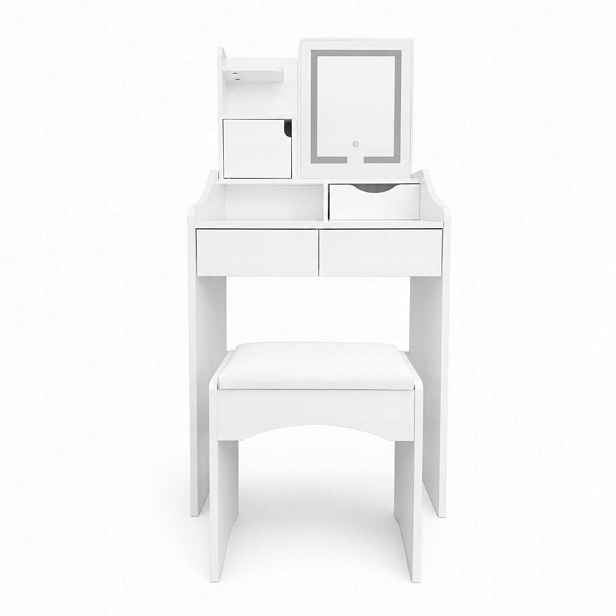 Toaletní Stolek Modernhome Se Zrcadlem A Usb Napájením