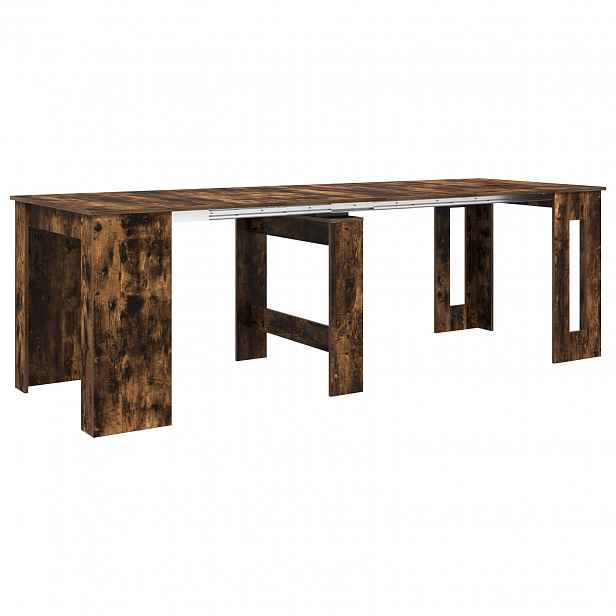 vidaXL Jídelní stůl 240 x 85 x 75 cm Kompozitní dřevo Kouřový dub