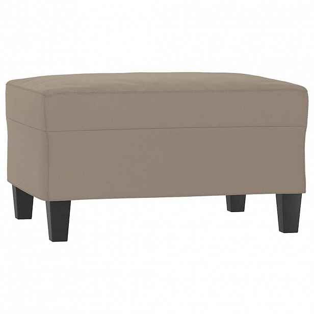 vidaXL Podnožka taupe 70x55x41 cm tkanina z mikrovlákna