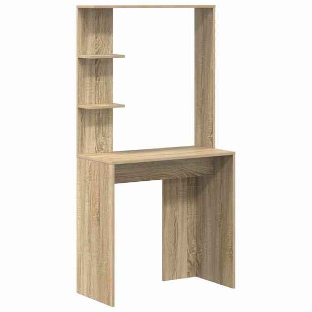 vidaXL Stůl Sonoma dub Kompozitní dřevo 78,5 x 37 x 154,5 cm