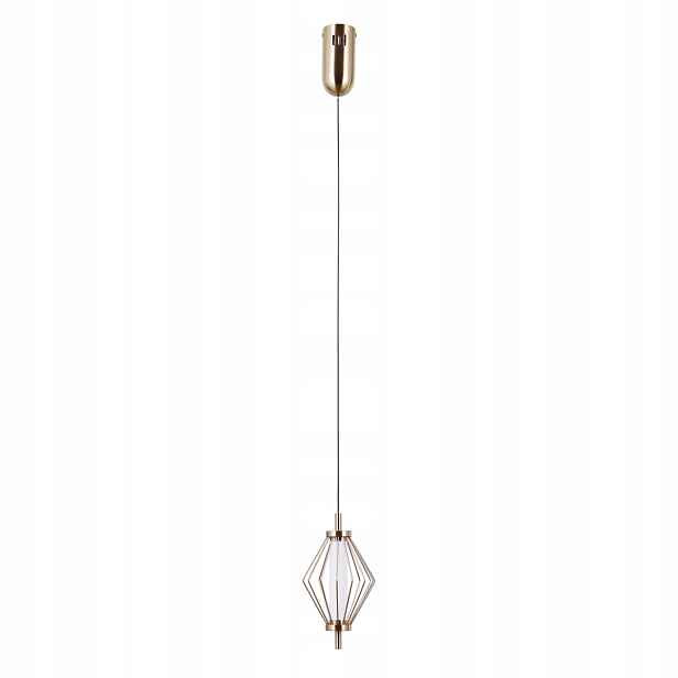 Italux Závěsná lampa Sevil Led 5W Zlatá Drátěná Stínidlo Moderní