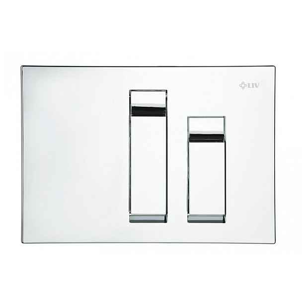 Liv-Fluidmaster Liv Key lesklý chrom 620462 - Ovládací tlačítko pro dvojité splachování - plast