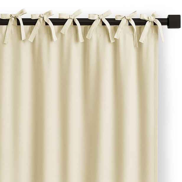 Restilo Závěs Carli s designovými poutky 140x250 cm krémový, velikost 140x250