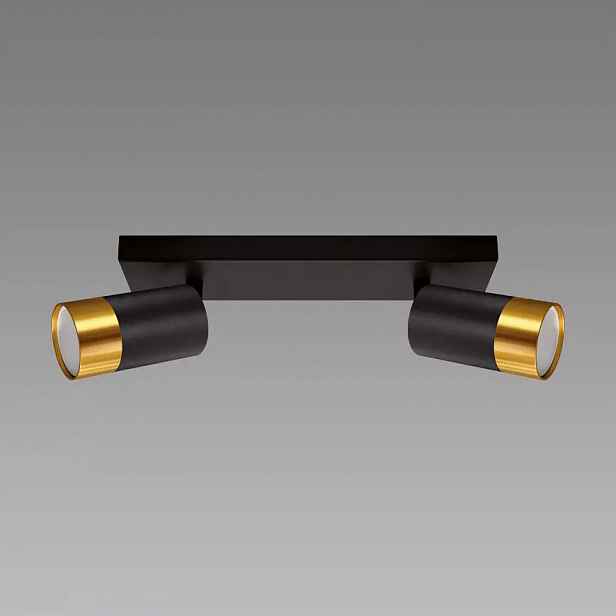 Svítidlo PUZON SPT GU10 2L BLACK/GOLD 04125 LS2