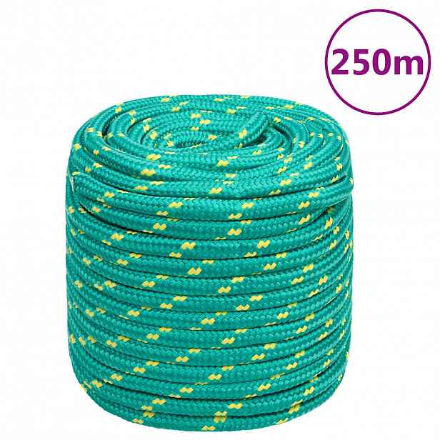 vidaXL Lodní lano zelené 16 mm 250 m polypropylen