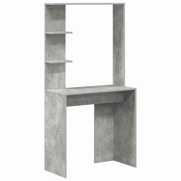 vidaXL Stůl Betonově šedá Kompozitní dřevo 78,5 x 37 x 154,5 cm