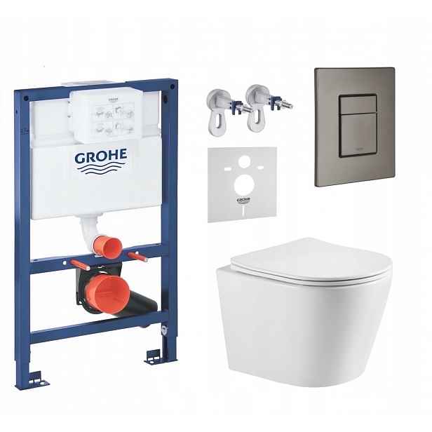 7v1 Wc Podomítkový Set Stelaz Grohe 820 mm Wc Mísa Tornado Tlačítko