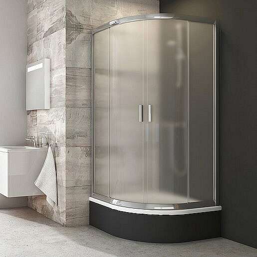 Sprchový kout čtvrtkruh 90x90x175 cm Ravak Blix chrom lesklý 3B270C40ZG