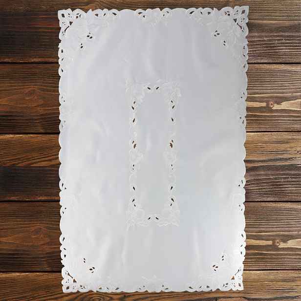 Ubrus Haft 140 x 200 cm barva bílá, Vánoce