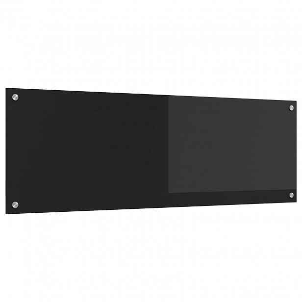 vidaXL Kuchyňský obklad Černá 120 x 40 cm tvrzené sklo