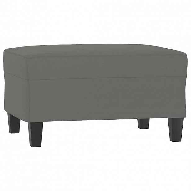 vidaXL Podnožka tmavě šedá 70x55x41 cm tkanina z mikrovlákna