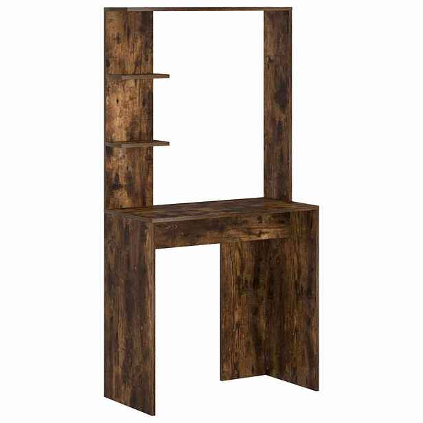 vidaXL Stůl Kouřový dub Kompozitní dřevo 78,5 x 37 x 154,5 cm