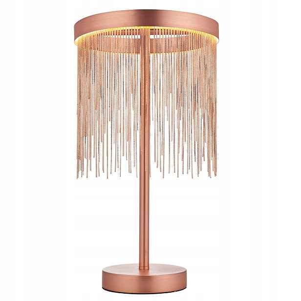 Endon Led stolní lampa 9W Zelma kartáčovaná měděná IP20