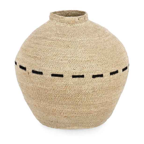 Béžová ratanová ručně vyrobená váza (výška 31 cm) Hue – Bizzotto